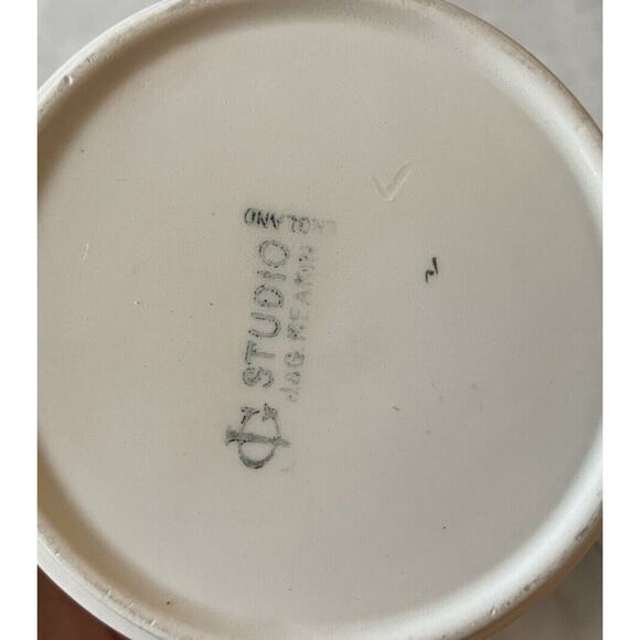 Vintage Studio J & G Meakin MCM Cream & Sugar Set England White Green Retro - Picture 8 of 8